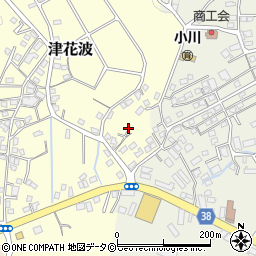 津花波児童公園周辺の地図