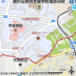 ローソン浦添経塚駅前店周辺の地図