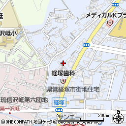 沖縄県浦添市経塚426周辺の地図