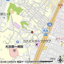 沖縄県那覇市天久880-2周辺の地図