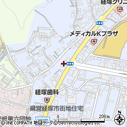 沖縄県浦添市経塚419周辺の地図