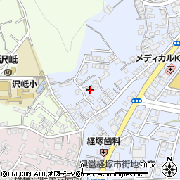 沖縄県浦添市経塚223周辺の地図