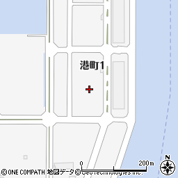 沖縄県那覇市港町周辺の地図