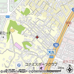 沖縄県那覇市天久813-4周辺の地図