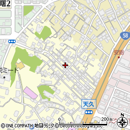 沖縄県那覇市天久802-37周辺の地図