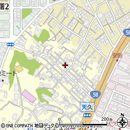 沖縄県那覇市天久802-40周辺の地図