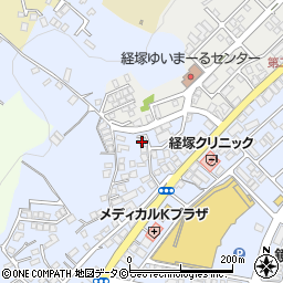 沖縄県浦添市経塚208周辺の地図
