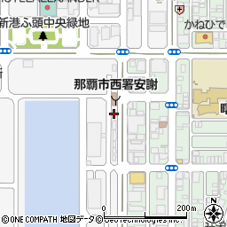 沖縄港運倉庫周辺の地図