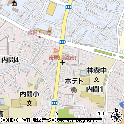 後原(浦添市)周辺の地図