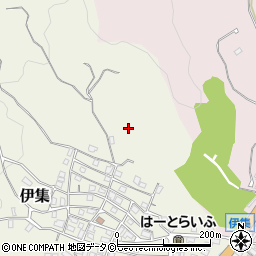沖縄県中城村（中頭郡）伊集周辺の地図