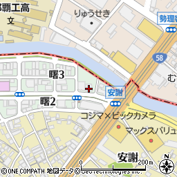琉球銀行安謝市場出張所 ＡＴＭ周辺の地図