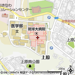 琉球大学病院周辺の地図