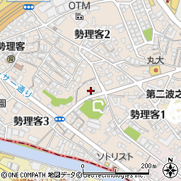 沖縄県浦添市勢理客2丁目34周辺の地図