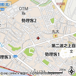 沖縄県浦添市勢理客2丁目33周辺の地図