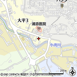 沖縄県浦添市大平3丁目17-12周辺の地図