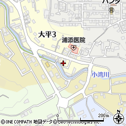 沖縄県浦添市大平3丁目17-7周辺の地図