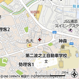 沖縄県浦添市勢理客2丁目2周辺の地図