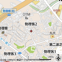 沖縄県浦添市勢理客2丁目32周辺の地図