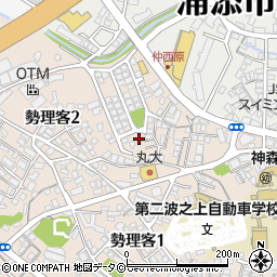 沖縄県浦添市勢理客2丁目8周辺の地図