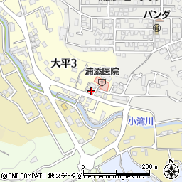 浦添医院周辺の地図