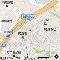 沖縄県浦添市勢理客2丁目16周辺の地図