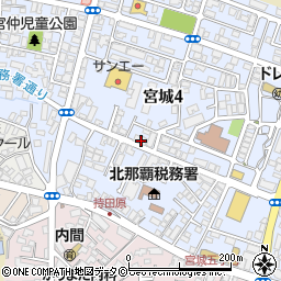 沖縄県浦添市宮城4丁目13-2周辺の地図