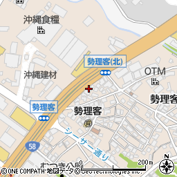 沖縄県浦添市勢理客2丁目15周辺の地図