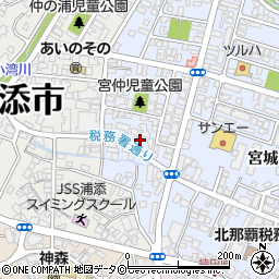 沖縄県浦添市宮城4丁目20周辺の地図