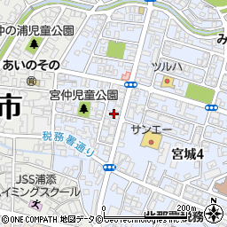 沖縄県浦添市宮城4丁目19周辺の地図