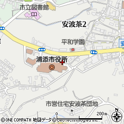 セブンイレブン浦添市役所前店周辺の地図