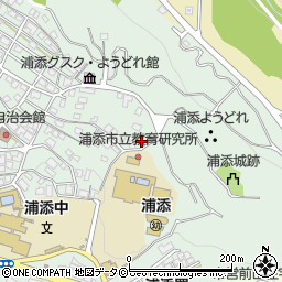 沖縄県浦添市仲間周辺の地図