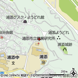 沖縄県浦添市仲間周辺の地図