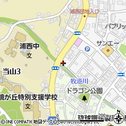株式会社近代美術　浦添営業所周辺の地図