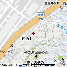 沖縄県浦添市仲西1丁目10-6周辺の地図