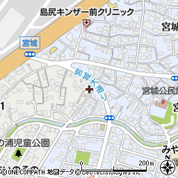 沖縄県浦添市仲西1丁目16-7周辺の地図