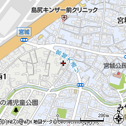 沖縄県浦添市仲西1丁目16-9周辺の地図