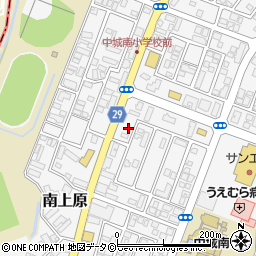 牛角 中城店周辺の地図