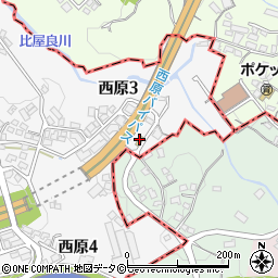 ローソン西原インター前店周辺の地図