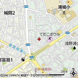 琉球新報　伊祖・城間販売店周辺の地図