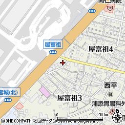 タイムズ屋富祖３丁目駐車場周辺の地図
