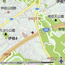 沖縄キリスト教会周辺の地図