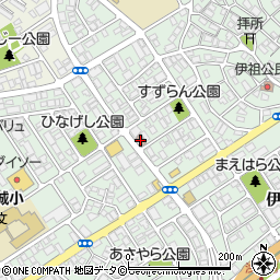 浦添伊祖郵便局周辺の地図