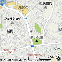 沖縄銀行城間支店周辺の地図