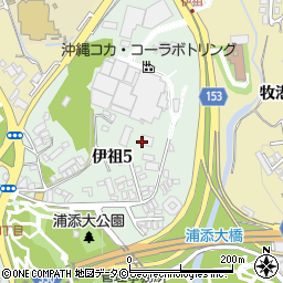 浦添本願寺周辺の地図