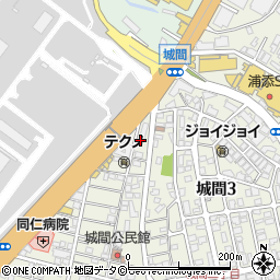 浦添警察署城間交番周辺の地図