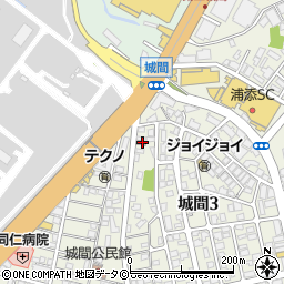 浦添城間郵便局 ＡＴＭ周辺の地図