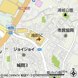 ダイソー浦添ショッピングセンター店周辺の地図