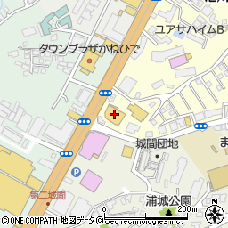 琉球日産自動車浦添店周辺の地図