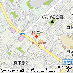 琉球銀行サンエーＶ２１まえはら食品館 ＡＴＭ周辺の地図