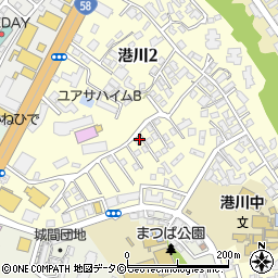 いしぐふー 鶏そば屋 港川店周辺の地図